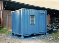 Modification Of 20' Used Storage Container